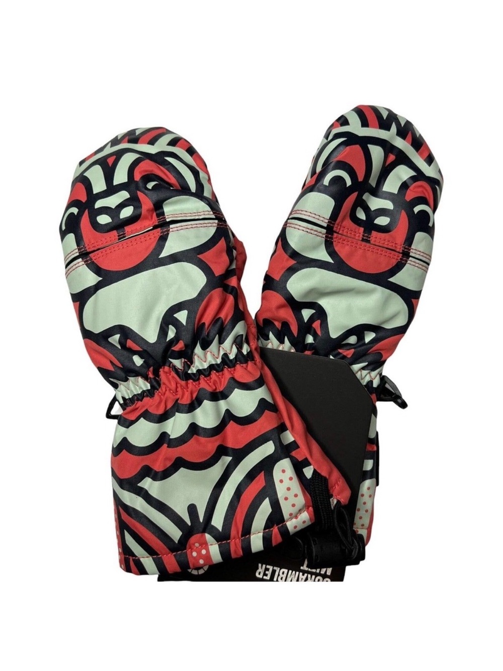 Dakine Pink Cream Black Kids Mittens